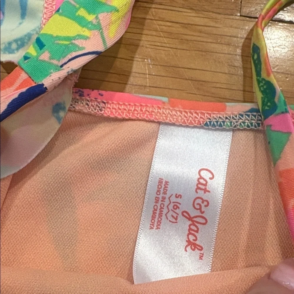 Cat & Jack Multicolor Floral Kids Swim One Piece